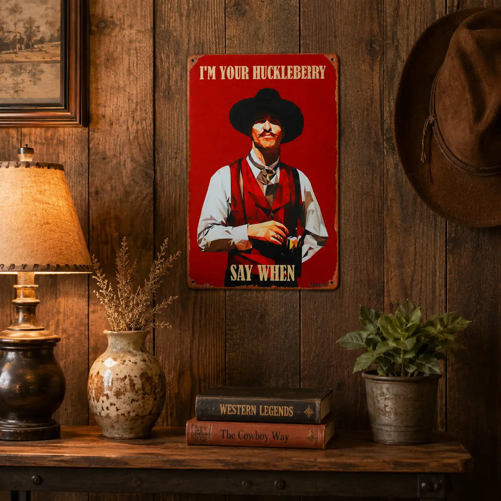 Doc Holliday Wyatt Earp Western Movie Wall Art Sign