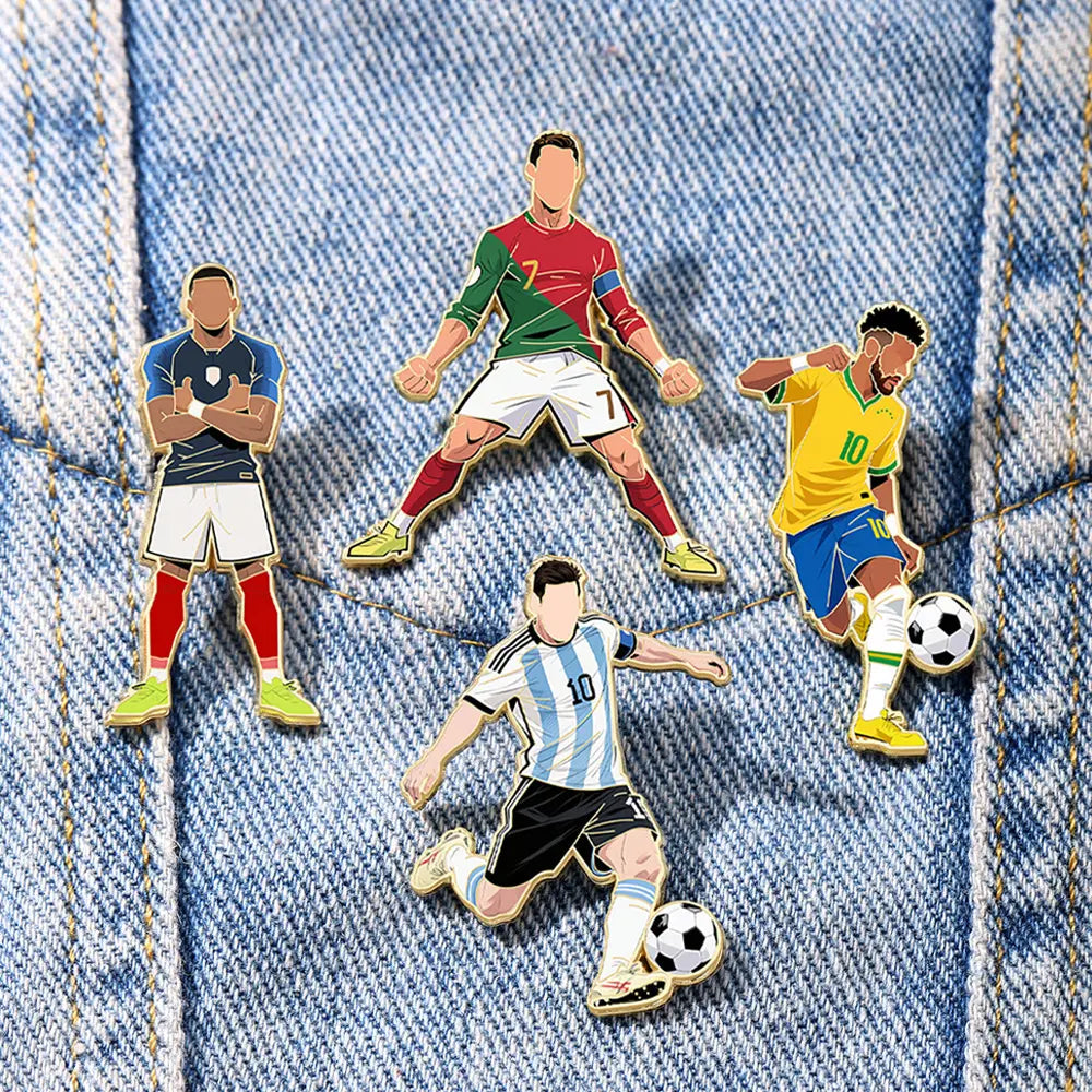 2026 North America Soccer Souvenir Pin, Premium Zinc Alloy Collectible Badge for Soccer Fans & Gift Giving