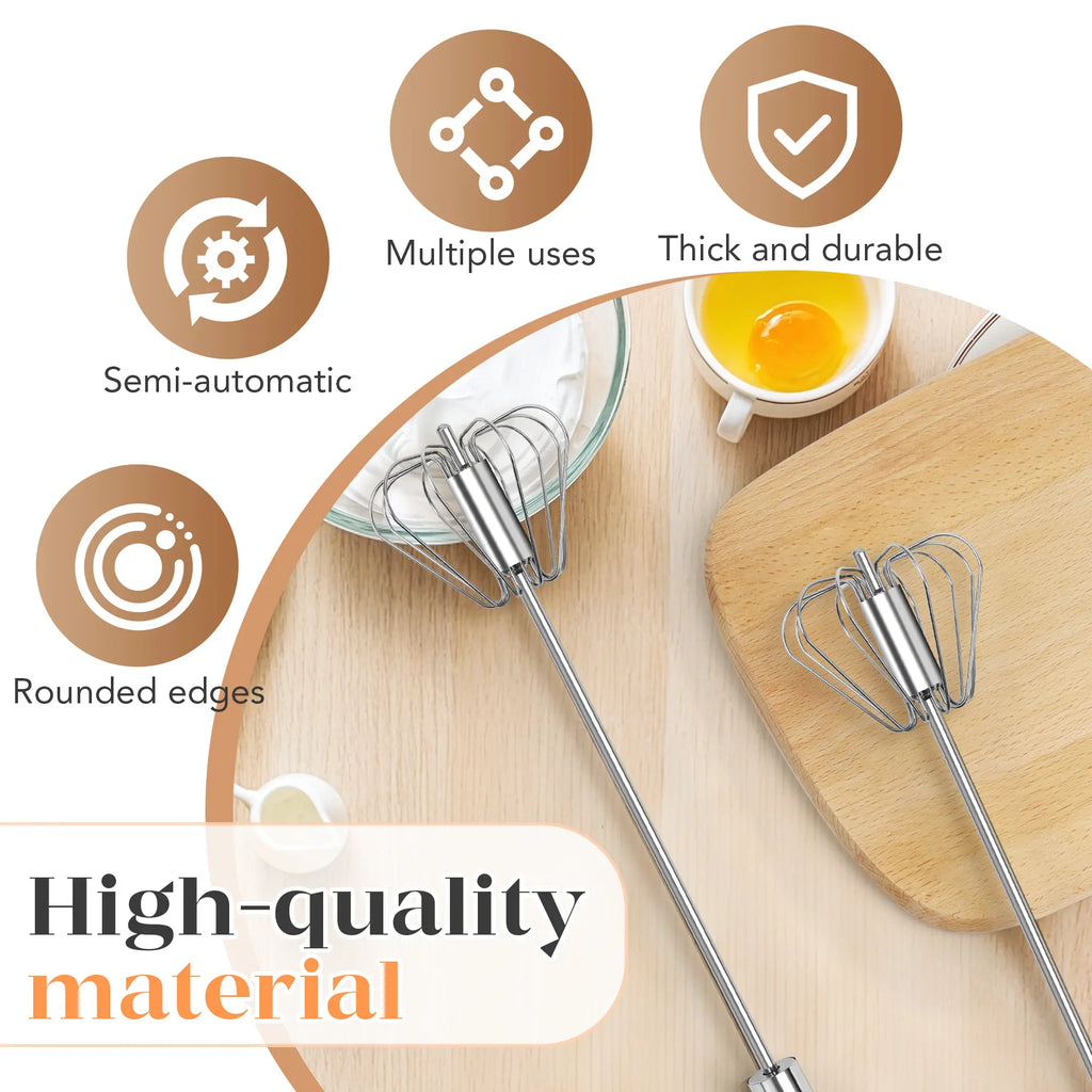 Stainless Steel Push Whisk