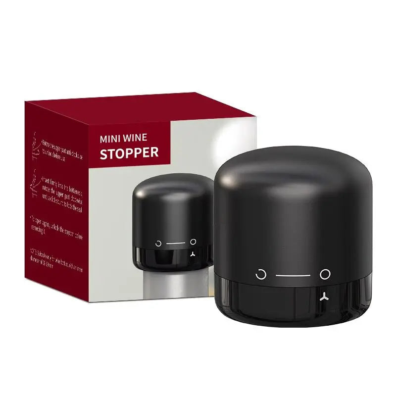 Reusable Vacuum Wine Stopper with Built-In Pump, Leak-Resistant Bottle Sealer for Wine & Champagne