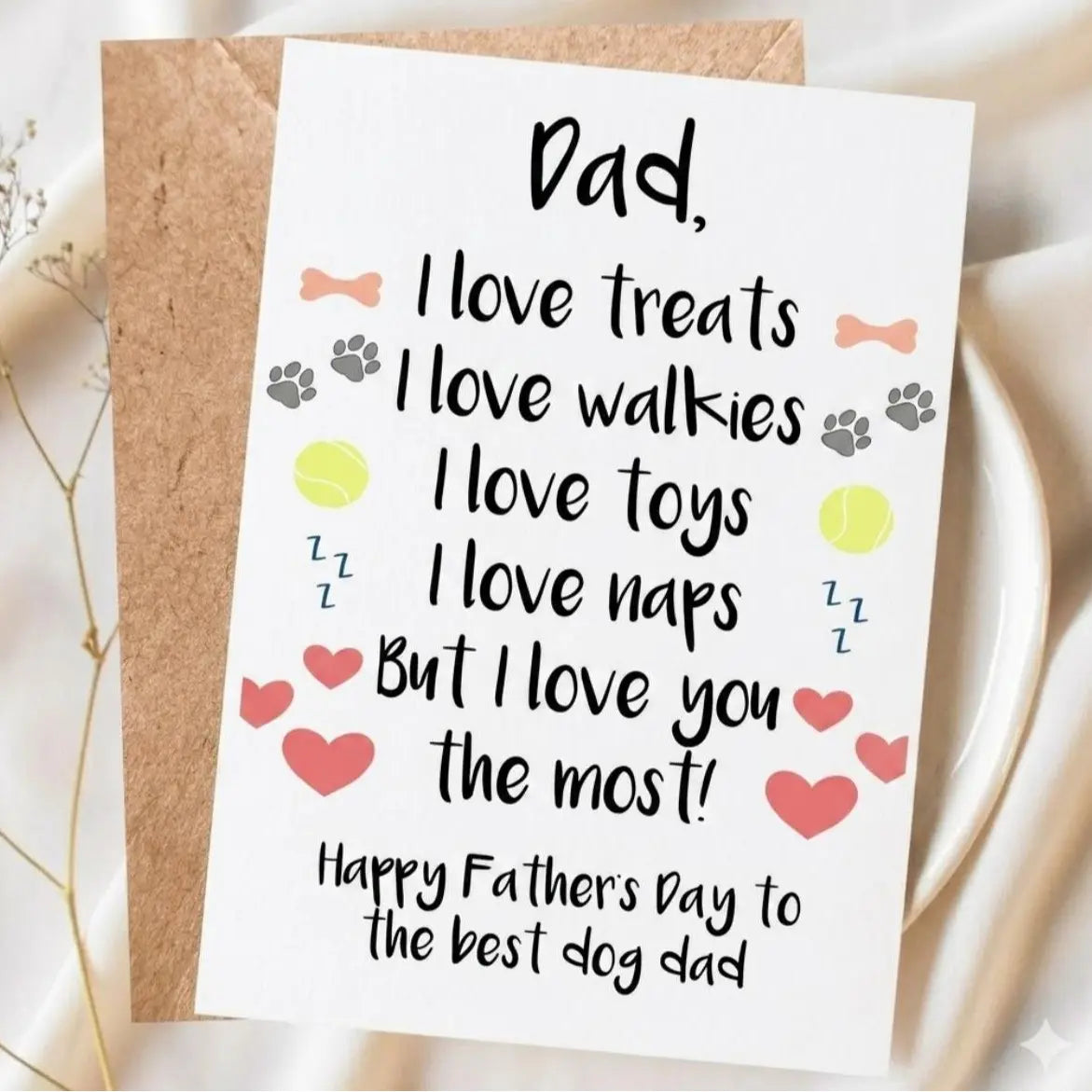 Funny Father's Day Card, Gift from Daughter Son, Fathers Day Gift Card, Gift For Him, Card For Daddy, Papa Presents