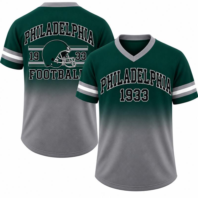 Unisex Game Day Gradient V-Neck Mesh Jersey