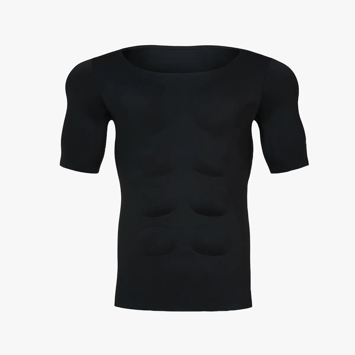 Men's Seamless Muscle-Enhancing Compression T-Shirt with Removable Muscle Pads for Everyday Wear, Cosplay & Special Occasions