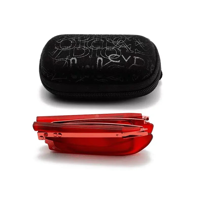 Foldable Square Blue Light Reading Glasses with Case
