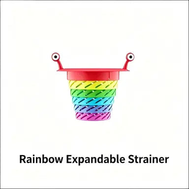Rotatable Expandable Sink Strainer Basket, Anti-Clog Food Scraps Catcher & Kitchen Drain Filter for Home Use