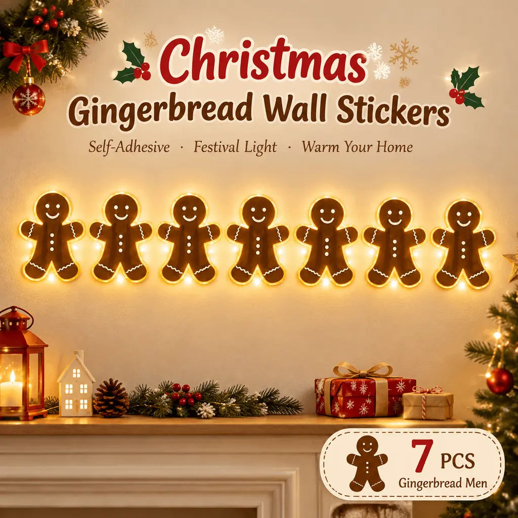 Cordless LED Santa Sleigh & Reindeer Wall Decor