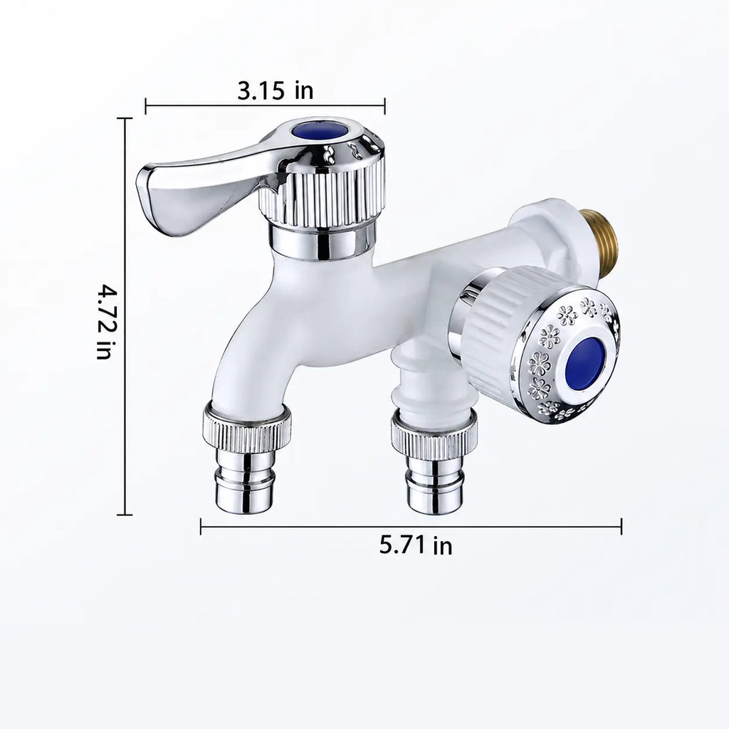 3/4-Inch Dual-Outlet Faucet with Independent Washer & Dishwasher Valves
