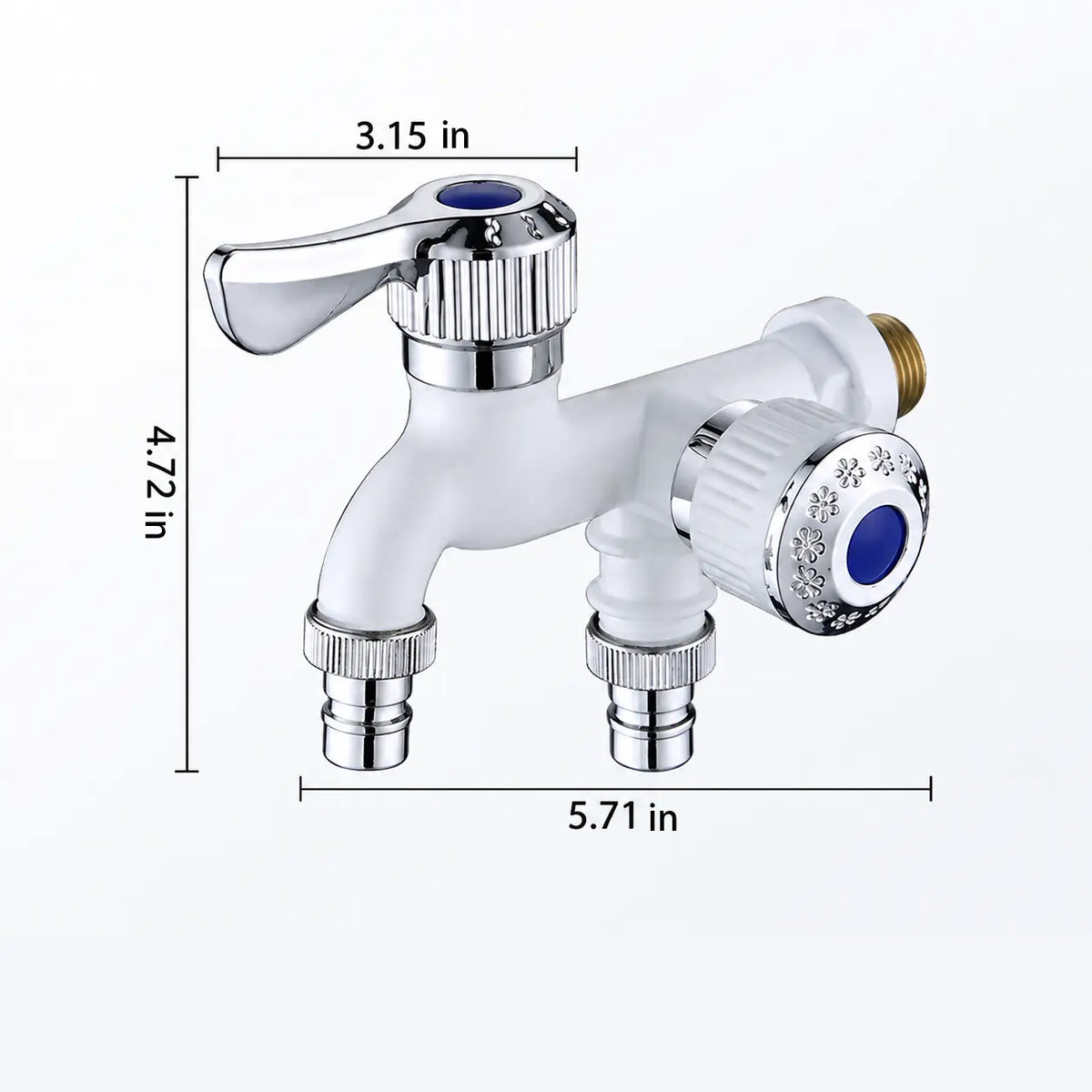 3/4-Inch Dual-Outlet Faucet with Independent Washer & Dishwasher Valves