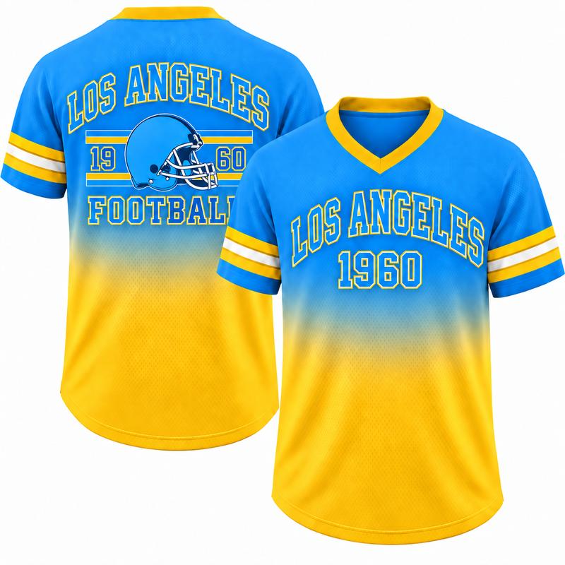 Unisex Game Day Gradient V-Neck Mesh Jersey