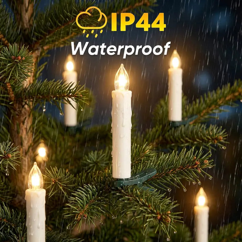 MATULSA 10/20-Pack Remote-Controlled LED Christmas Tree Candle Clips