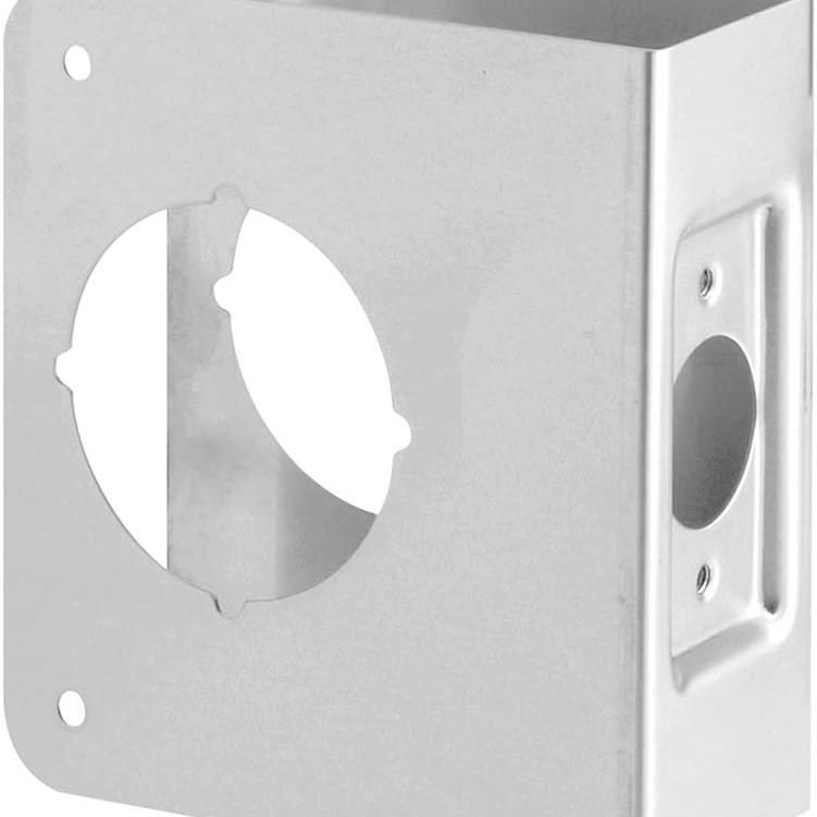 Door Lock Reinforcement & Security Strike Plate Kit for 1-3/4-Inch Doors