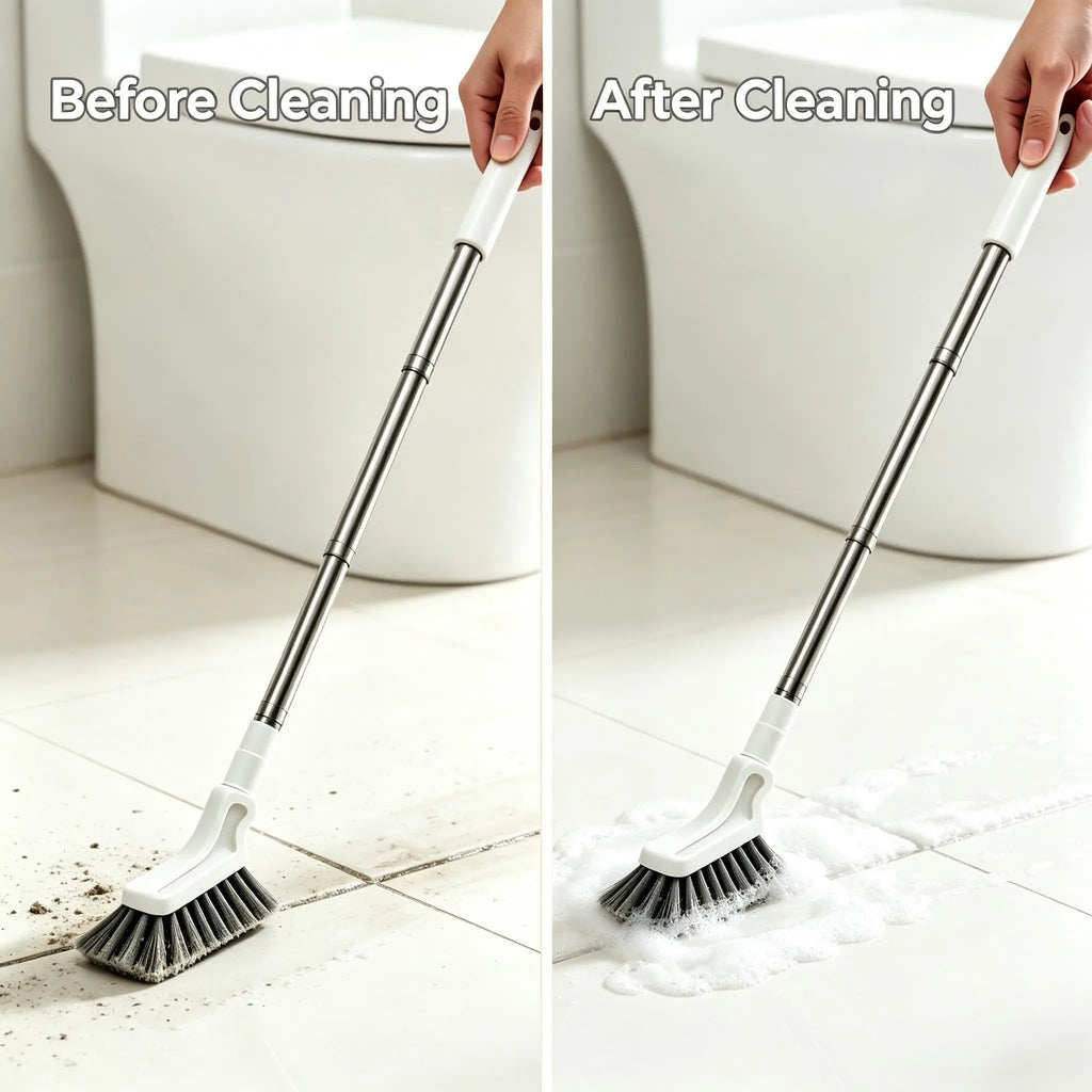 Adjustable Telescopic Long-Handle Crevice Cleaning Brush