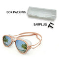 Yeomoo Retro Aviator Swimming Goggles for Adults, Anti-Fog Leakproof UV Protection, Adjustable Strap with Case - Stylish Pool & Beach Goggles for Women/Men