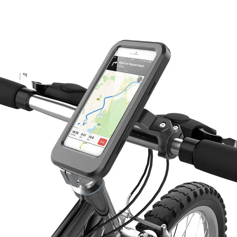 Waterproof 360° Bike & Motorcycle Phone Mount Case – 4–6.7 in