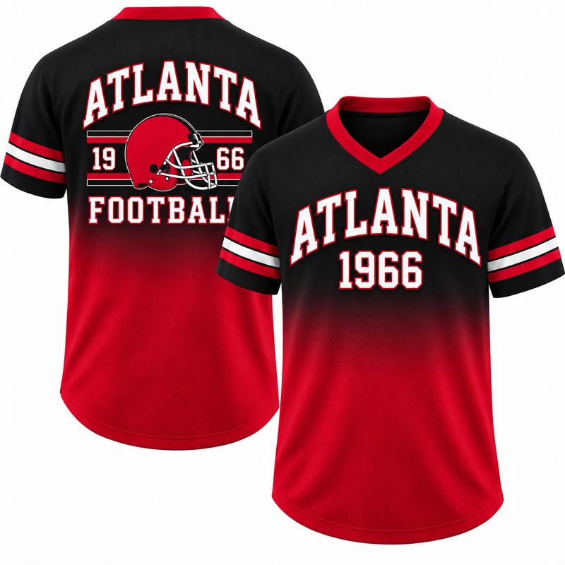 Unisex Game Day Gradient V-Neck Mesh Jersey
