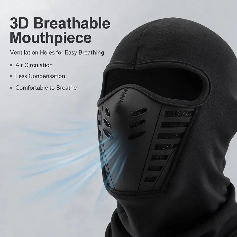 Unisex Windproof Fleece Full-Face Balaclava Ski Mask