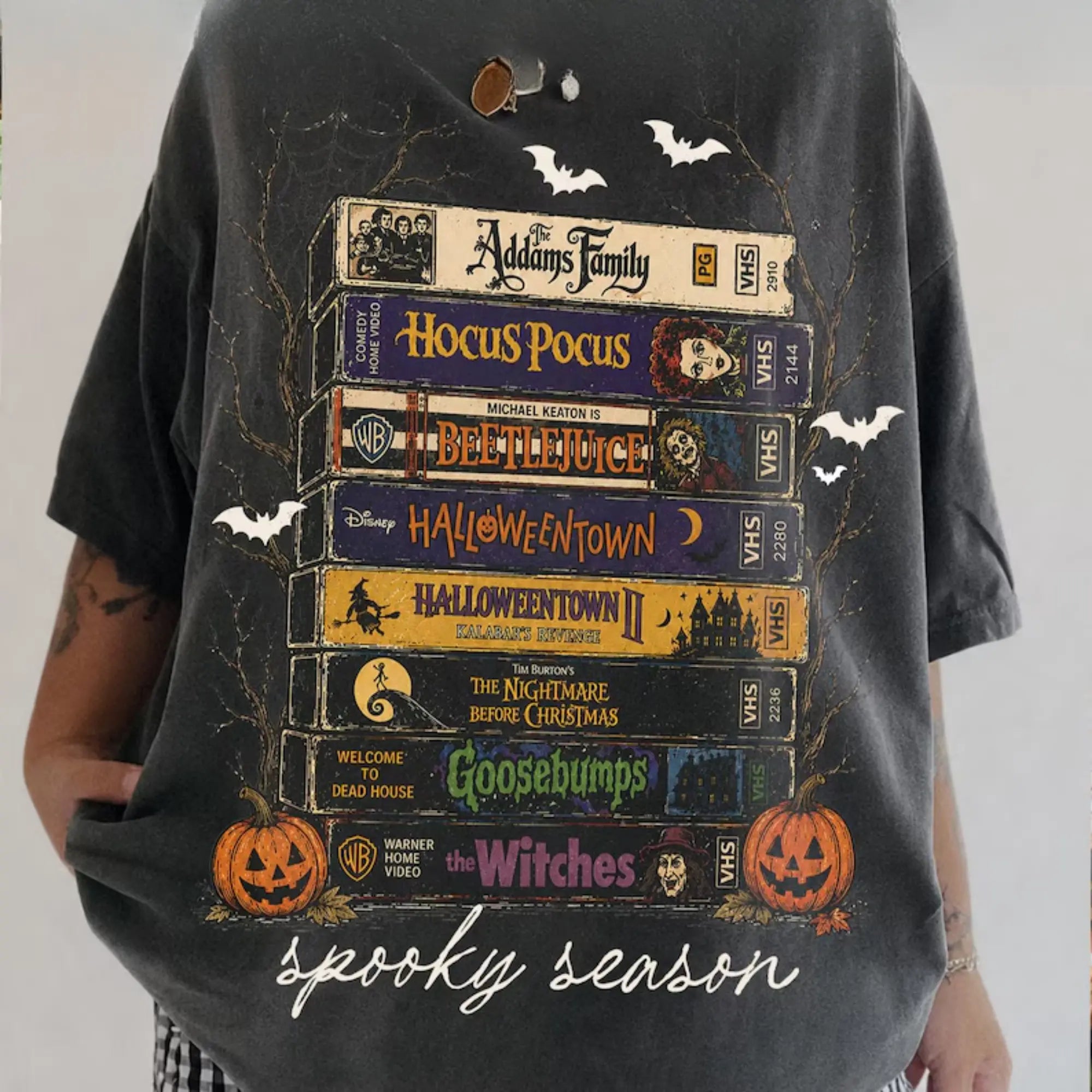 Comfort Colors Vintage Halloween Movie T-Shirt, Retro Horror Graphic Tee for Spooky Season & Film Fans