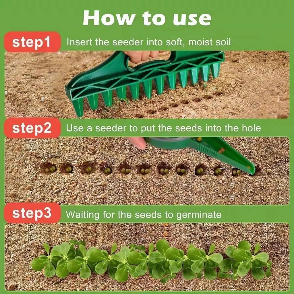 Handheld Garden Seed Sowing & Hole Punch Tool Set