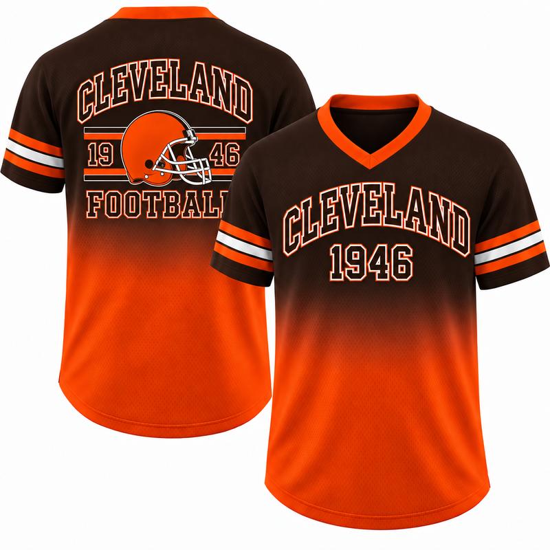 Unisex Game Day Gradient V-Neck Mesh Jersey