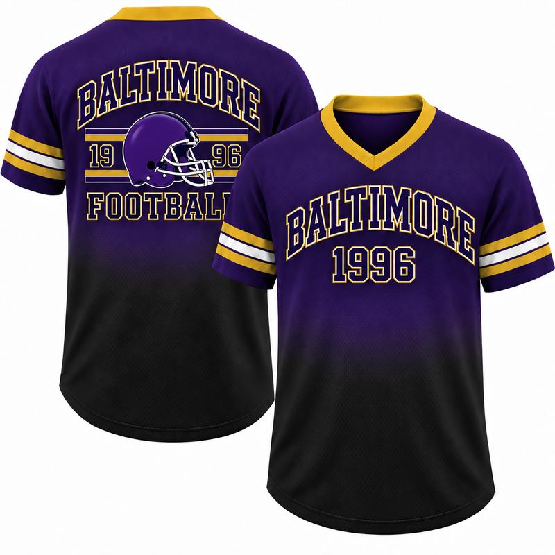 Unisex Game Day Gradient V-Neck Mesh Jersey