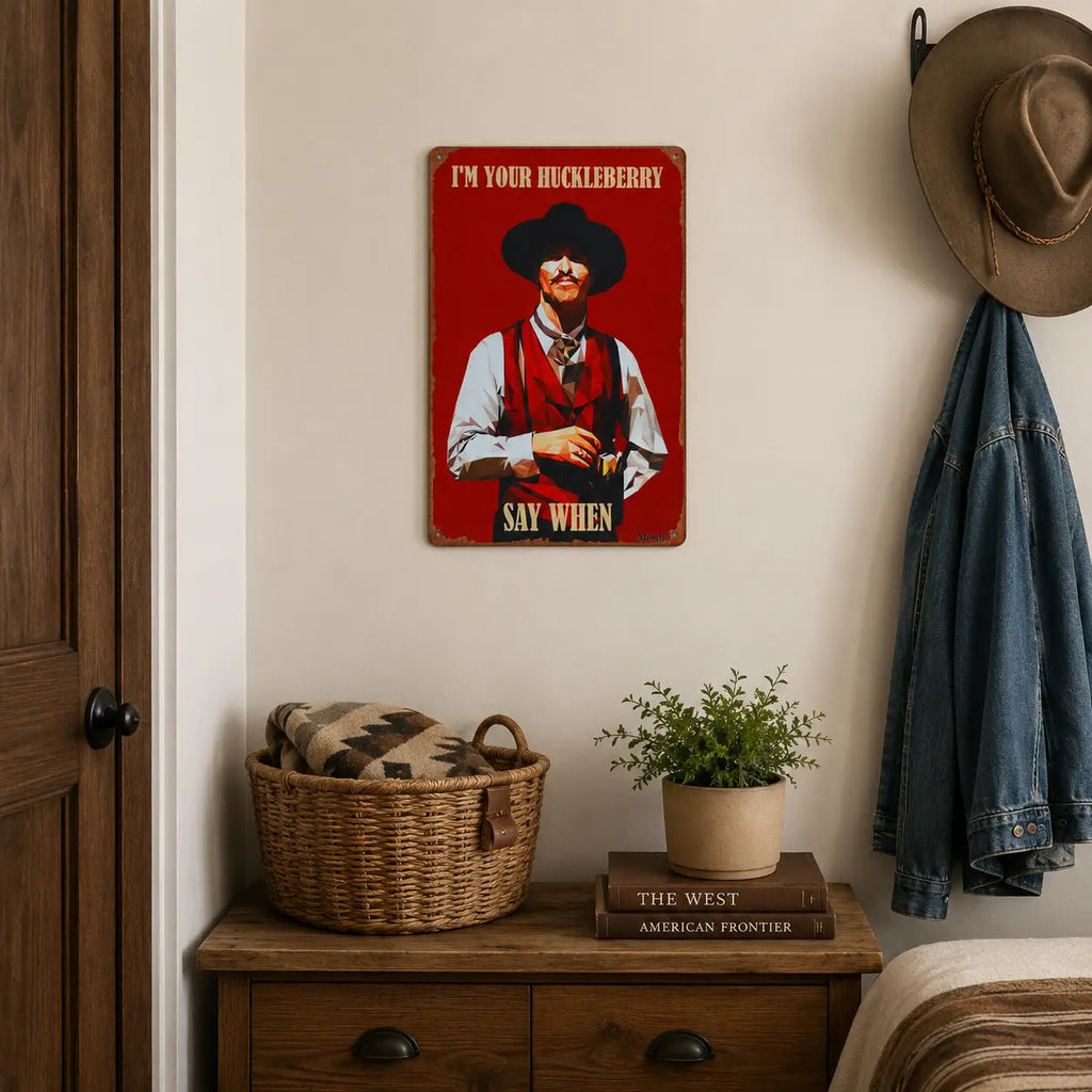 Doc Holliday Wyatt Earp Western Movie Wall Art Sign