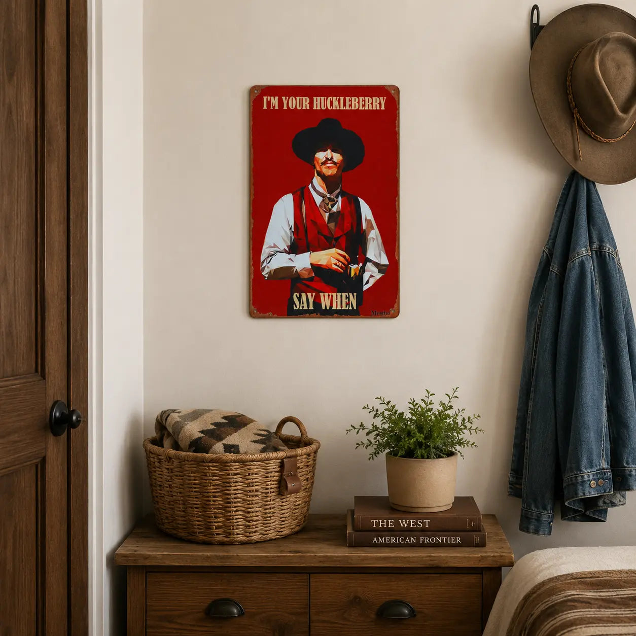 Doc Holliday Wyatt Earp Western Movie Wall Art Sign