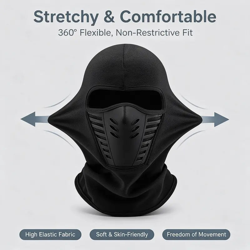 Unisex Windproof Fleece Full-Face Balaclava Ski Mask