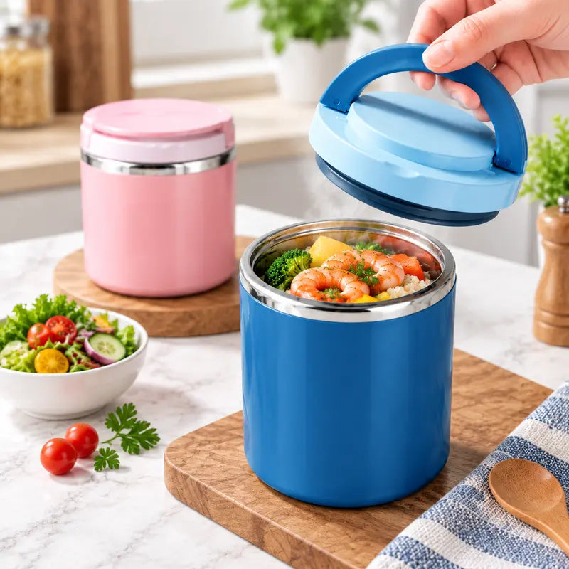 21.3 oz Leakproof Stainless Steel Bento Lunch Box with Handle