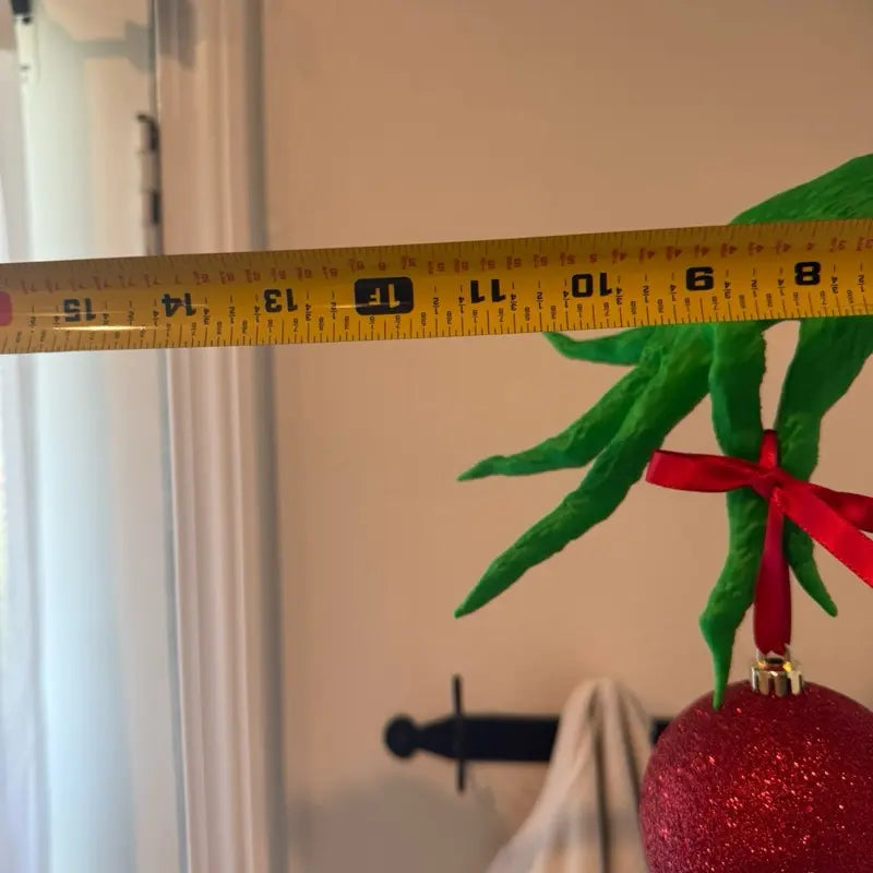 Mischievous Green Hand Christmas Ornament Hanger