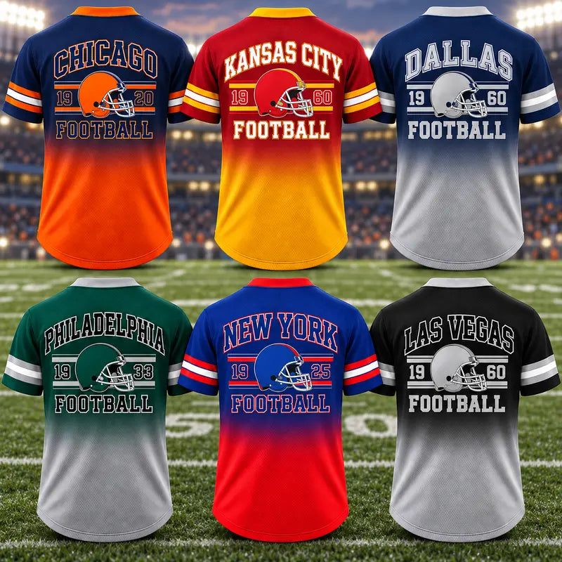 Unisex Game Day Gradient V-Neck Mesh Jersey