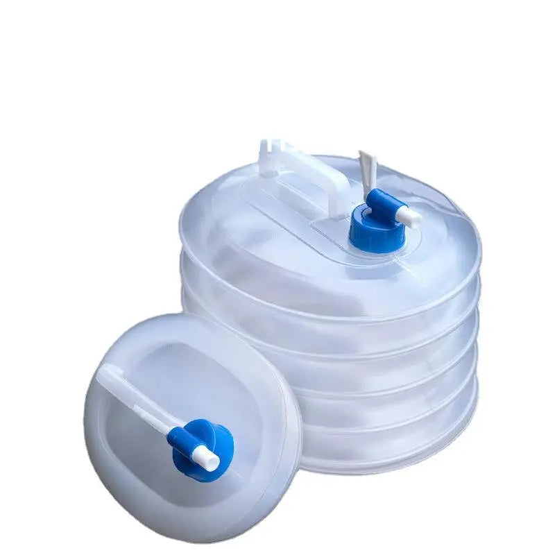 Large-Capacity Collapsible Water Bucket with Handle, Portable Water Container for Camping, Hiking, Picnics & Outdoor Use