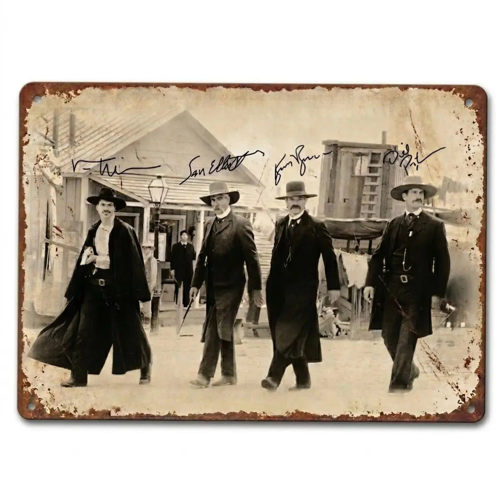 Doc Holliday Wyatt Earp Western Movie Wall Art Sign