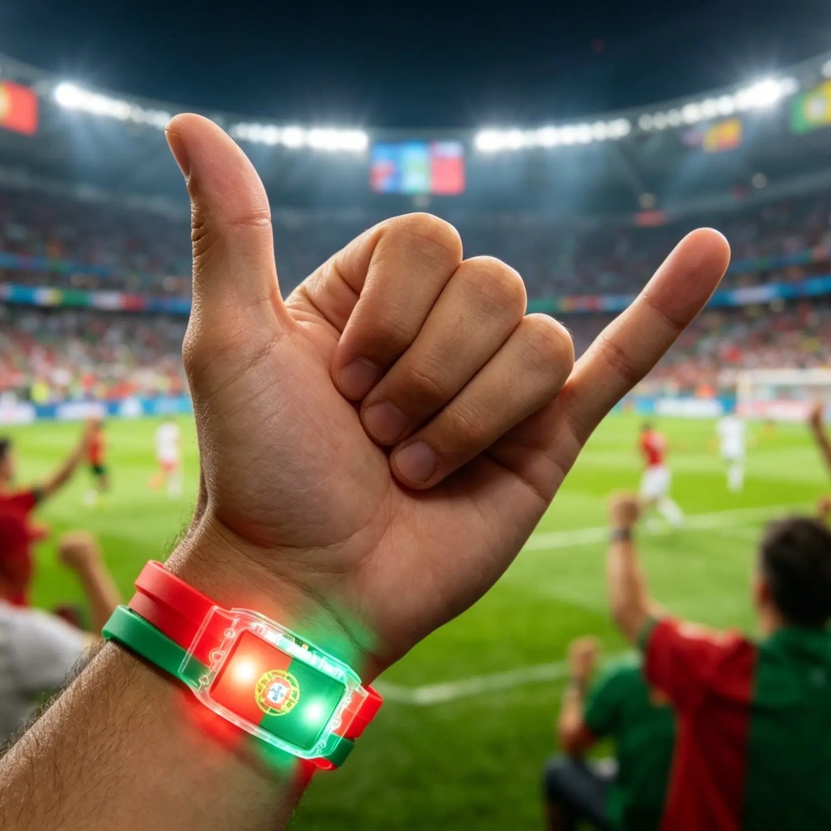 USA Flag LED Light-Up Bracelets