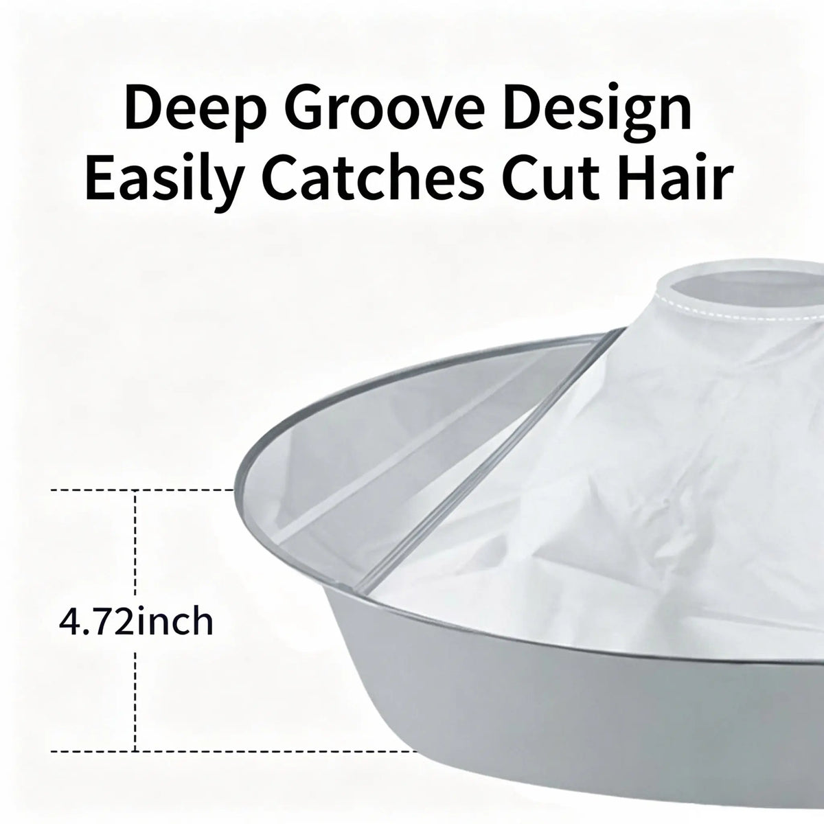 Waterproof Haircut Cape with Built-In Hair Catcher
