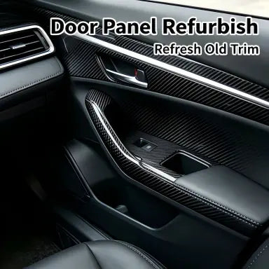 6D Gloss Carbon Fiber Vinyl Wrap with Air-Release Channels