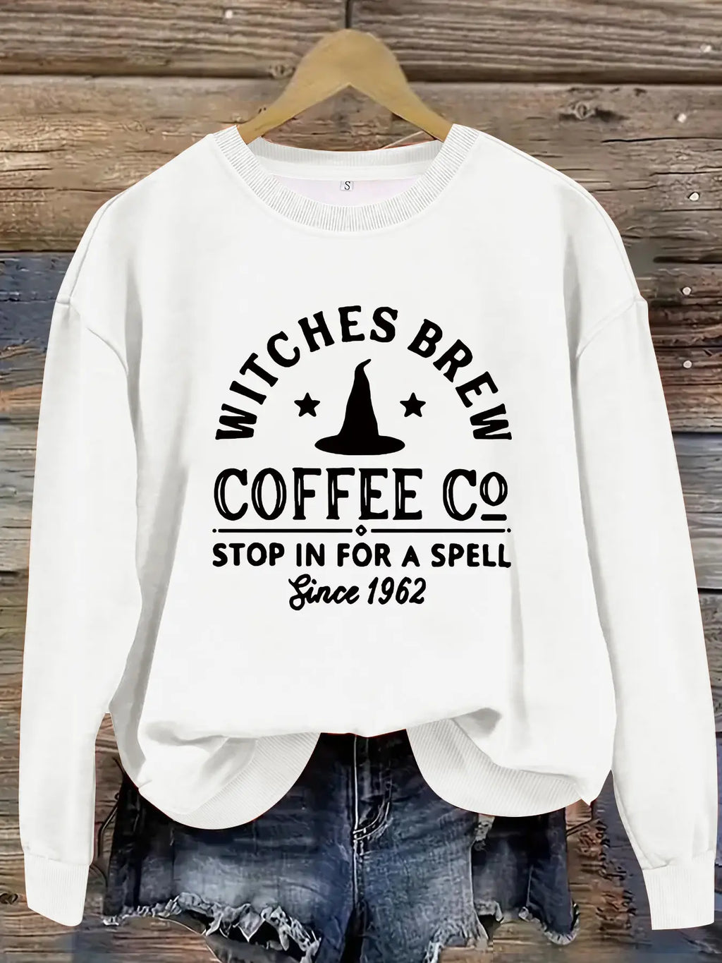 Halloween Print Lightweight Sweatshirt, Fall & Winter Women's Casual Long Sleeve Round Neck Pullover, Loose-Fitting Knit Top