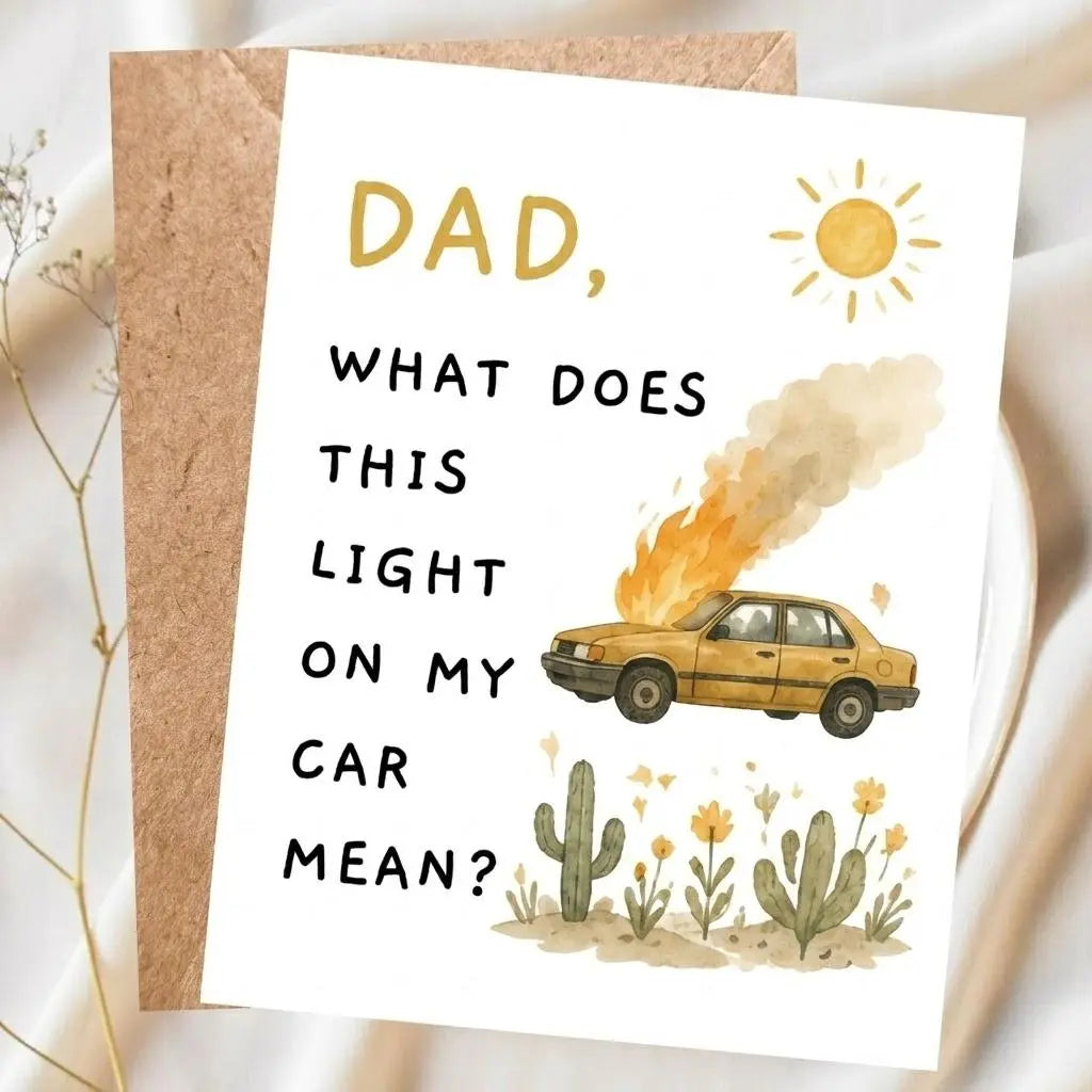 Funny Father's Day Card, Gift from Daughter Son, Fathers Day Gift Card, Gift For Him, Card For Daddy, Papa Presents