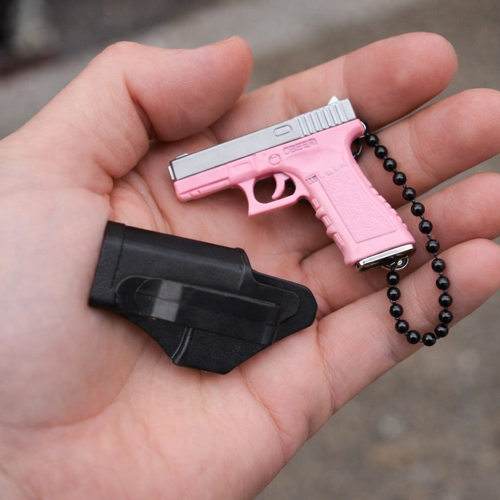 Glock 17 Mini Pistol Keychain - Full Metal Simulation Model