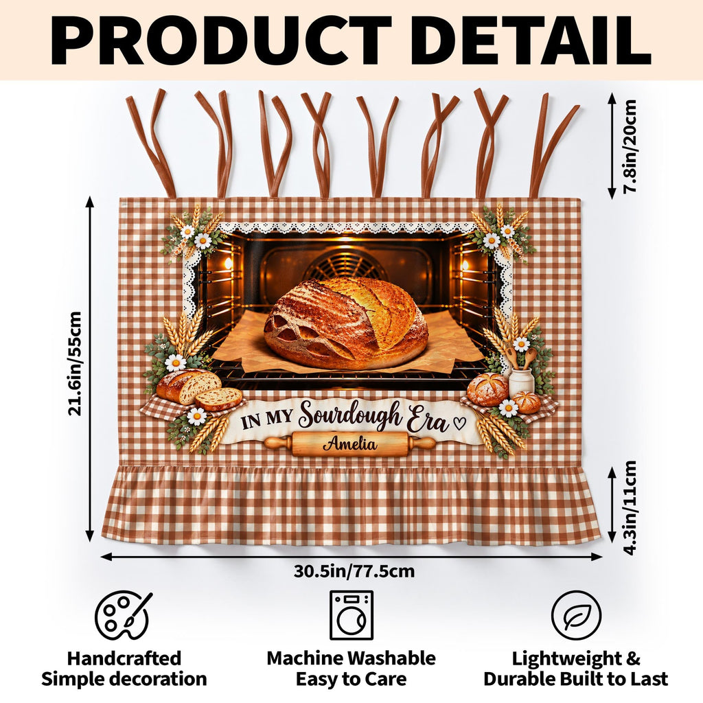 In My Sourdough Era, Personalized Oven Skirt Curtain, Gift For Bakers - 10