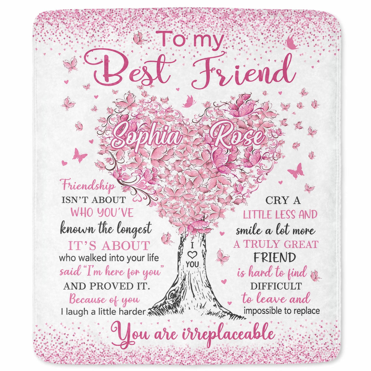 To My Best Friend, Personalized Custom Blanket, Gift For Bestie Lovers - 10