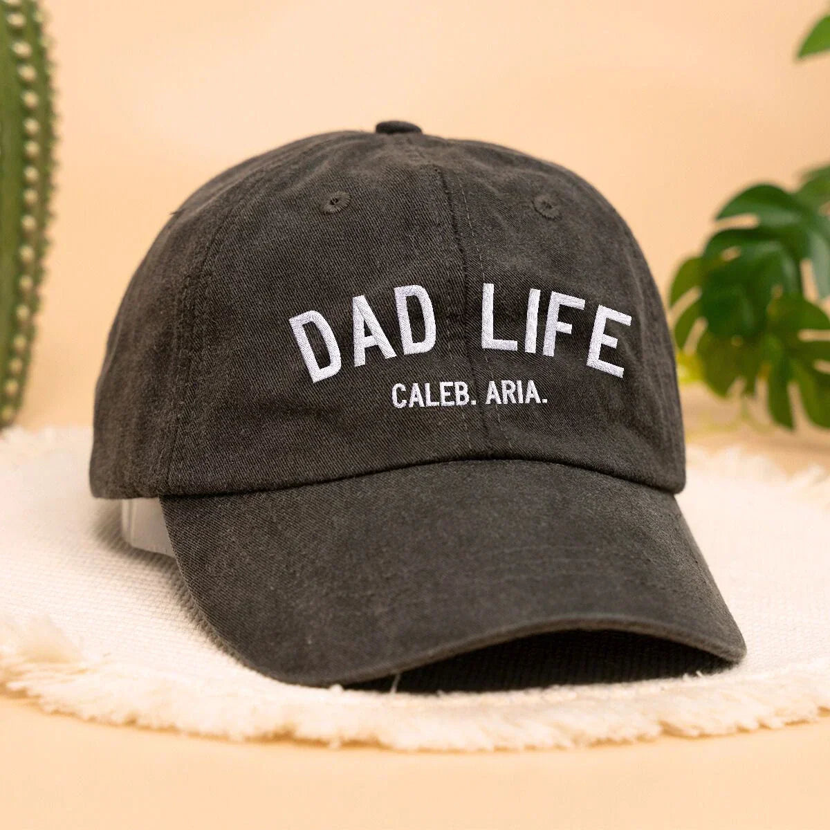 Custom Dad Life Hat with Kid Name, Personalized Embroidered Gift for Dad Father's Day