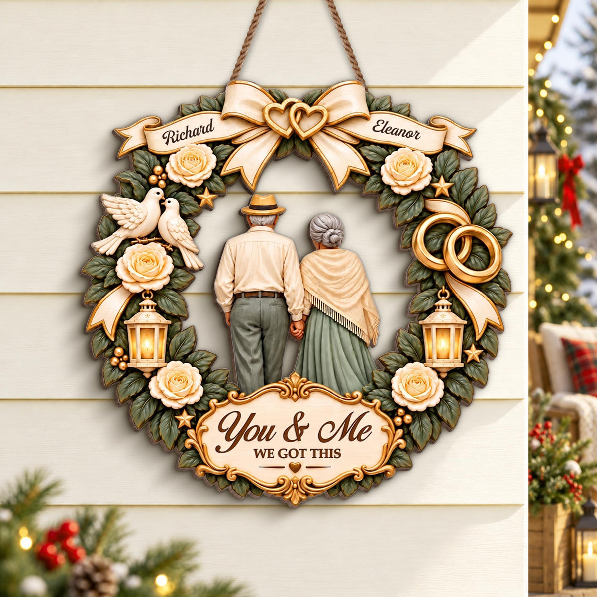 You & Me We Got This Wood Sign, Personalized Gift For Couple - 7