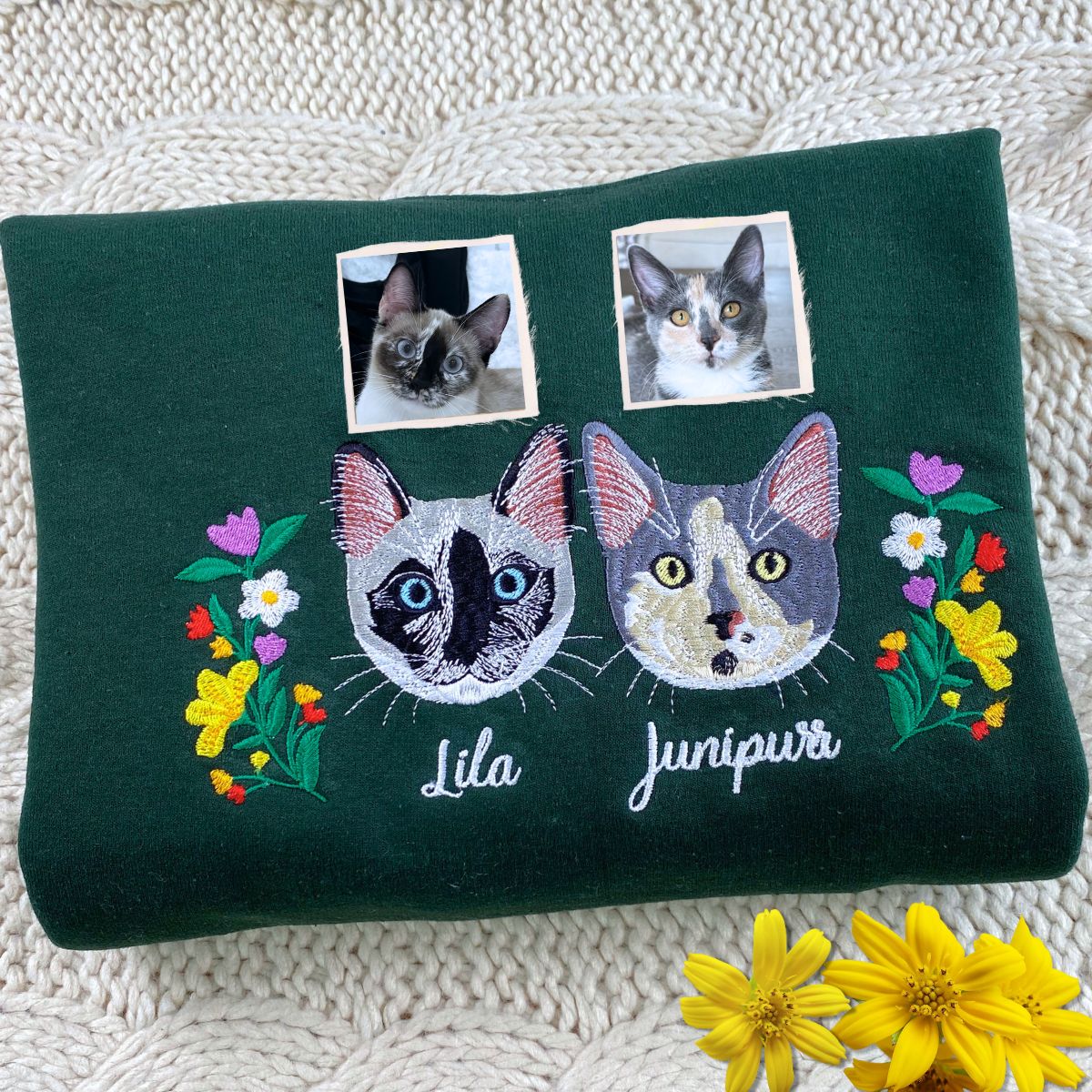 Personalized In My Cat Mom Era Shirt, Sweatshirt or Hoodie, Embroidered Gift for Proud Cat Mom