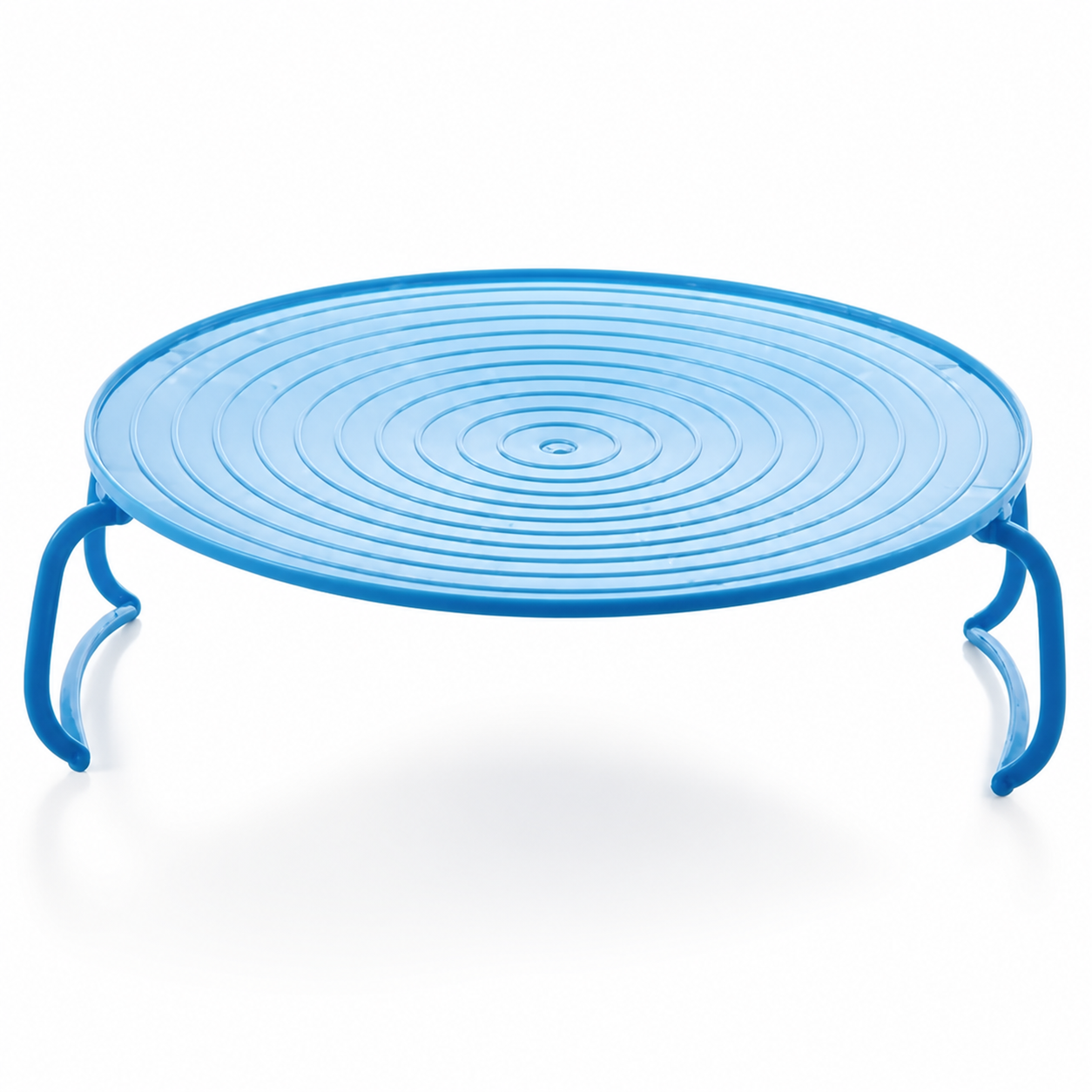 Foldable Microwave Plate Stacker with Cool-Touch Handles, Space-Saving Heating Rack for Plates & Bowls