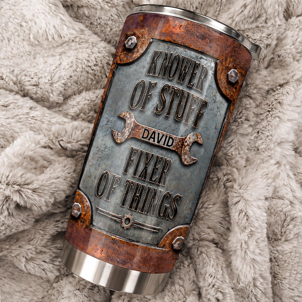 Knower Of Stuff Fixer Of Things, 20oz Tumbler, Gift For Dad And Fixers - 7