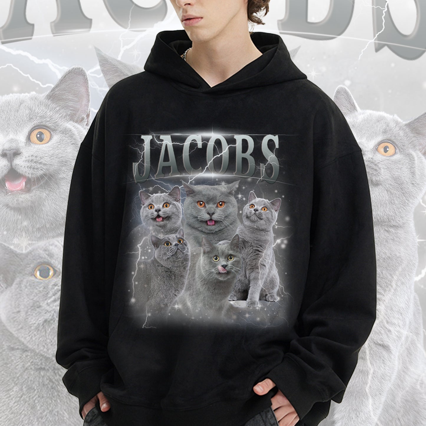 Custom Unique Vintage Photo Pet Tee/Sweatshirt/Hoodie