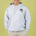 Custom Pet Facial Portrait Embroidered Outline Hoodie Sweatshirt