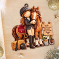 Ride Dream Roam, Personalized Custom Wood Ornament, Gift For Horse Lovers - 1