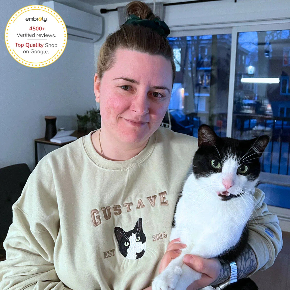 Personalized In My Cat Mom Era Shirt, Sweatshirt or Hoodie, Embroidered Gift for Proud Cat Mom