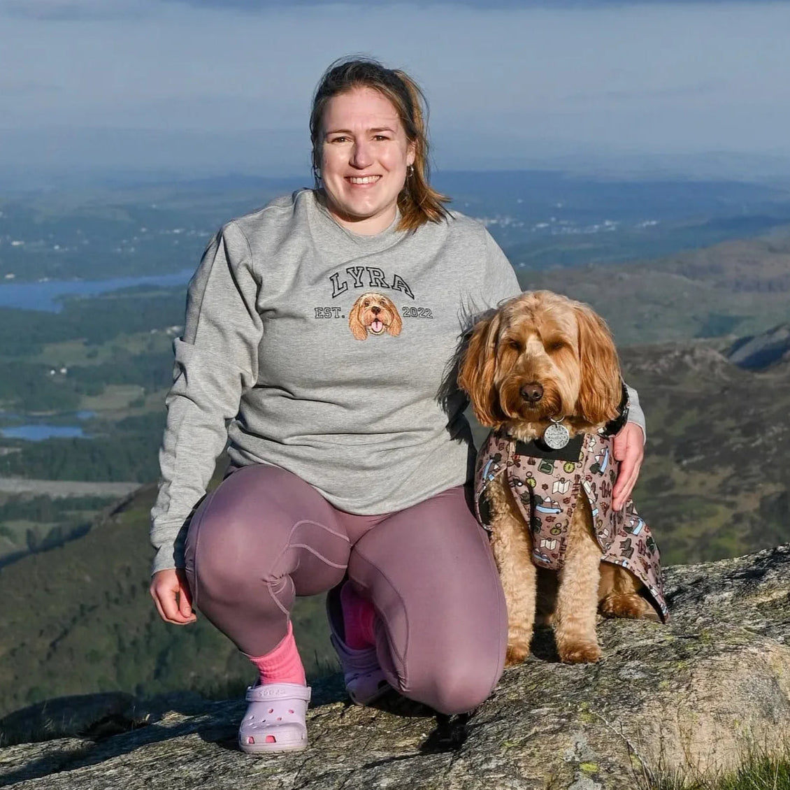 Embroidered Pet Portrait Organic Sweatshirt